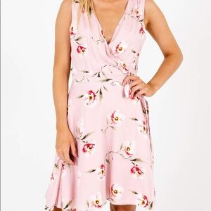 ✨NEW Pink Floral Wrap Dress✨